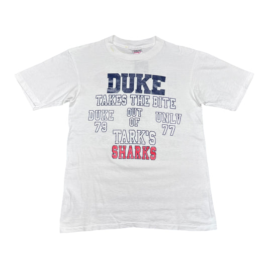 Vintage 90s Oneita Duke University Blue Devils “Takes The Bite” Basketball Tee L