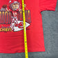 Vintage 1993 Salem Kansas City Chiefs Joe Montana Caricature Tee XL