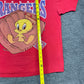 Vintage 90s CSA Texas Rangers Baseball Glove Tweety Bird Tee L