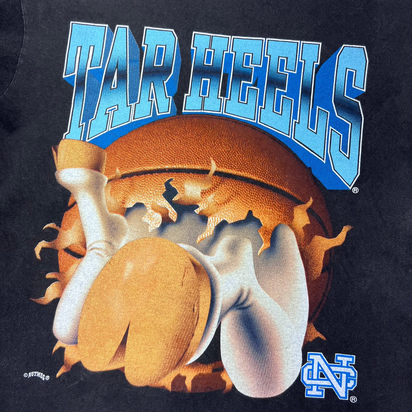 Vintage 90s Nutmeg North Carolina University Tar Heels Realism Breakthrough Tee M
