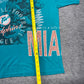 Vintage 90s Logo 7 Miami Dolphins Wraparound Tee XL