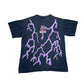 Vintage 90s Alabama Crimson Tide University Lightning American Thunder Tee L