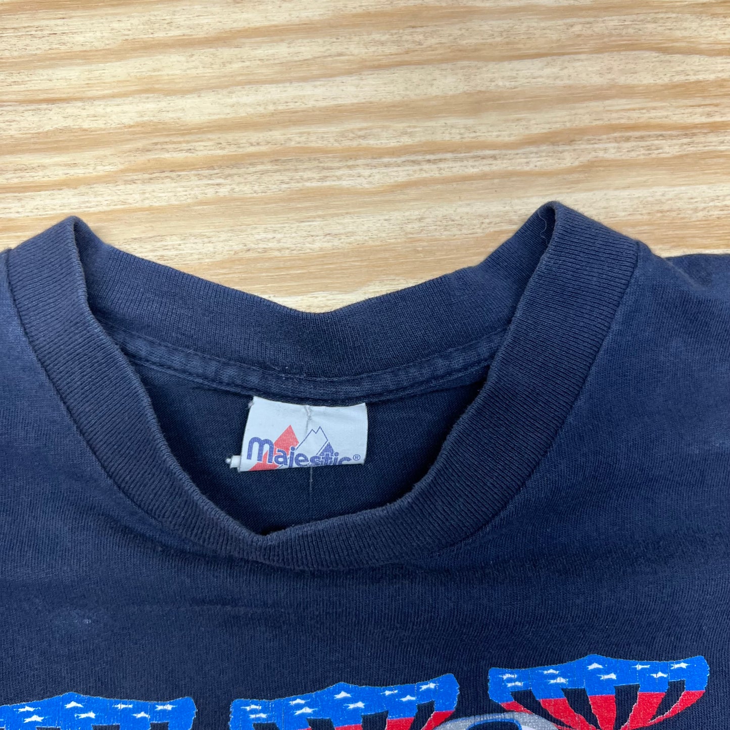 Vintage 1996 Majestic MLB New York Yankees World Series Navy Blue Tee M
