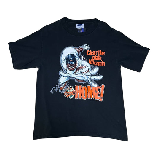 Vintage 2000 CSA Tag MLB Baltimore Orioles “Clear The Plate I’m Coming” Tee L