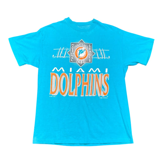 Vintage 1992 Logo 7 NFL Miami Dolphins National League Tee L