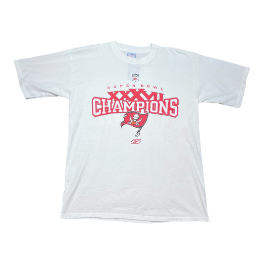 Vintage 90s All Sport Tag NFL Super Bowl XXXVII Tampa Bay Buccaneers Tee L