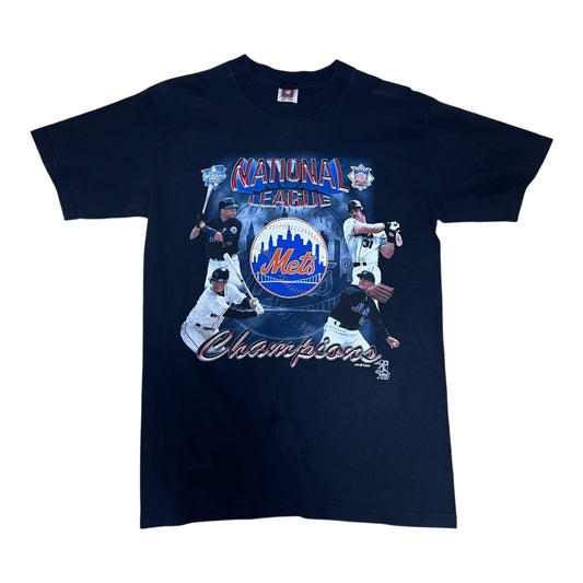 Vintage 2000 MLB National League Championship New York Mets Player Tee M