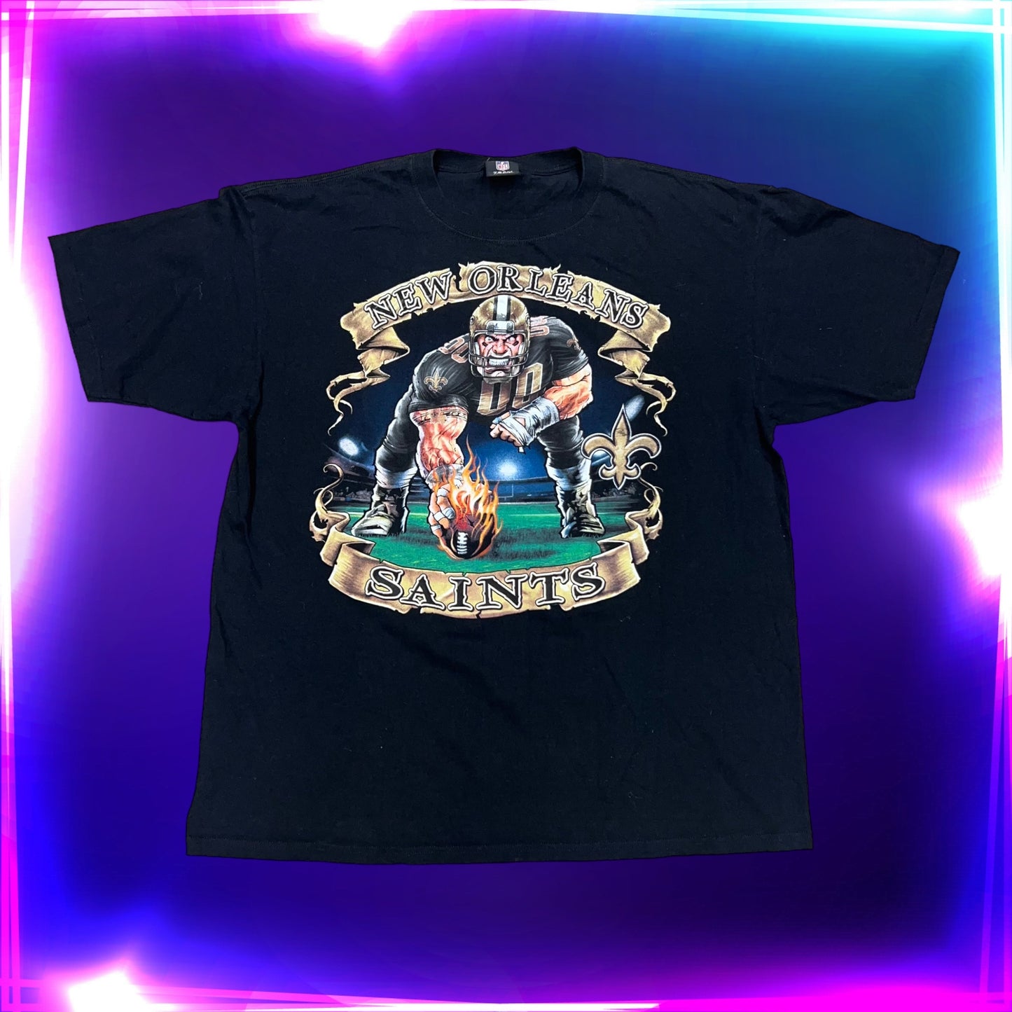 Vintage 00s New Orleans Saints Mascot Tee