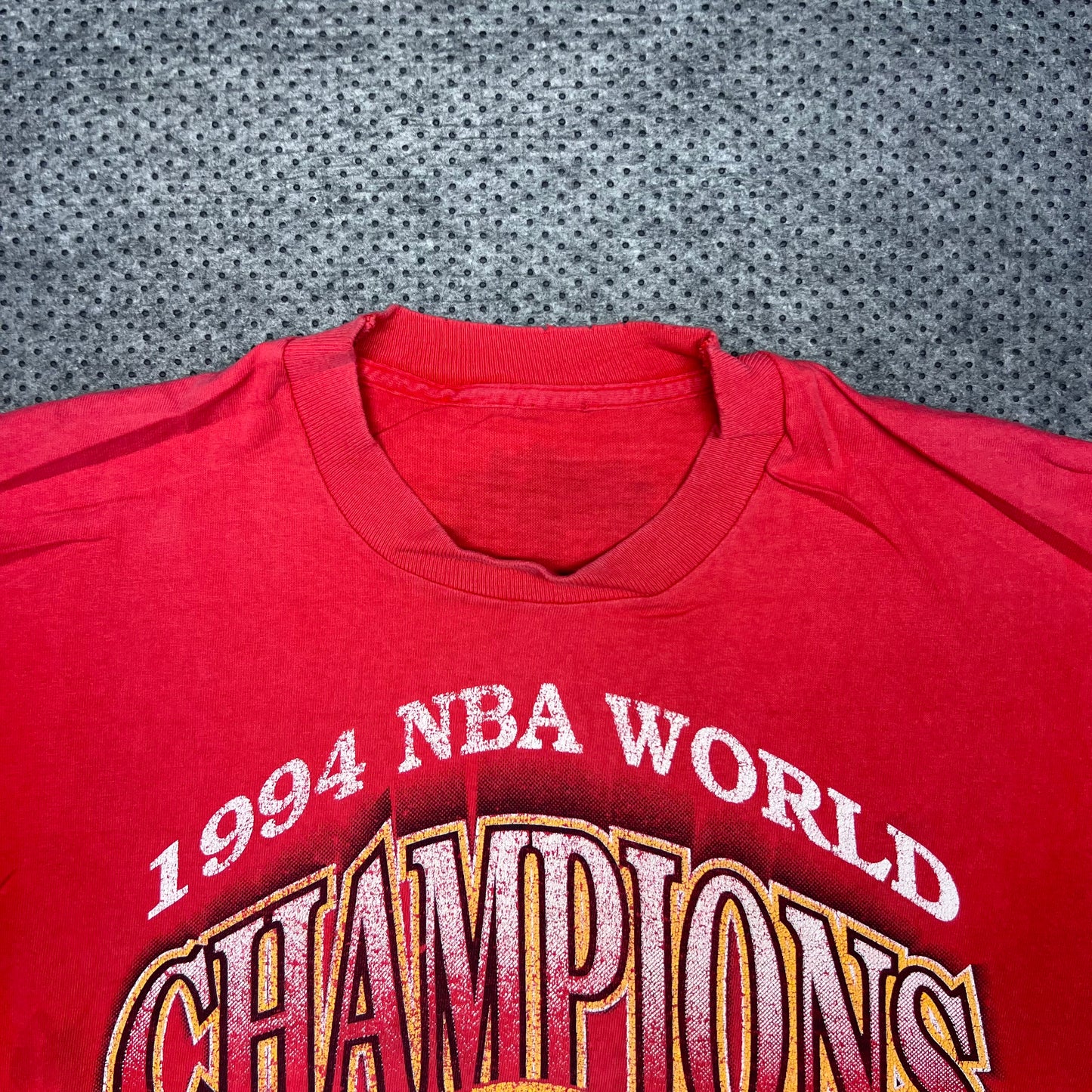 Vintage 1994 Trench Houston Rockets NBA World Champions Tee L