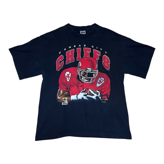 Vintage 1996 Riddell NFL Kansas City Chiefs Football Double Sided Tee XL