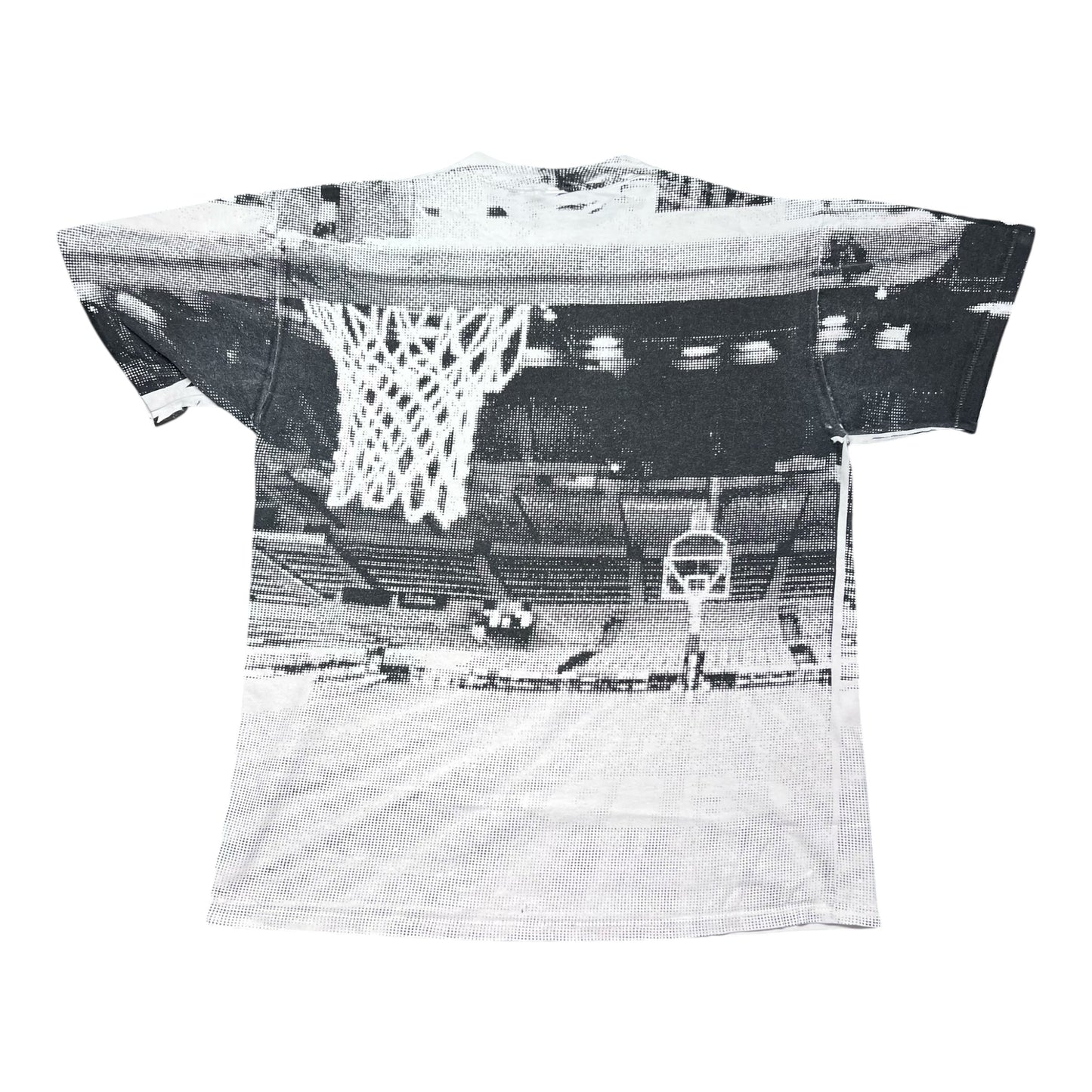 Vintage 90s AOP University Of North Carolina Tar Heels Basketball Tee L