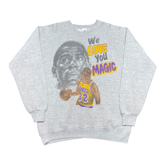 Vintage 80s Magic Johnson Los Angeles Lakers “We believe in You” Sweatshirt XL