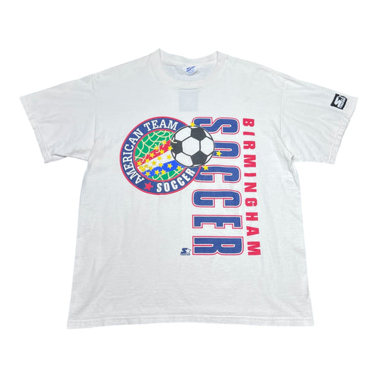 Vintage 90s Starter U.S.A Birmingham American Soccer Team Goal Tee L