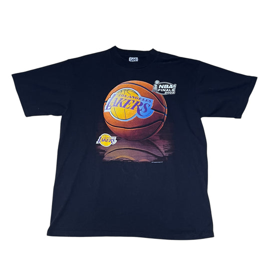 Vintage 2001 Lee Sports NBA Finals Los Angeles Lakers Basketball Tee XL