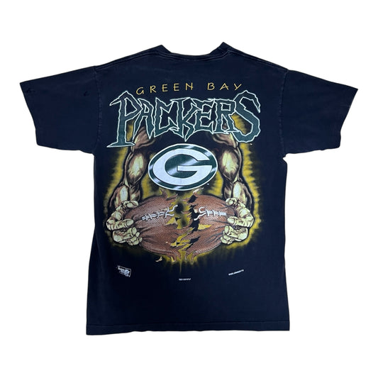 Vintage 1994 Magic Johnsons Tag Green Bay Packers Football Tee M