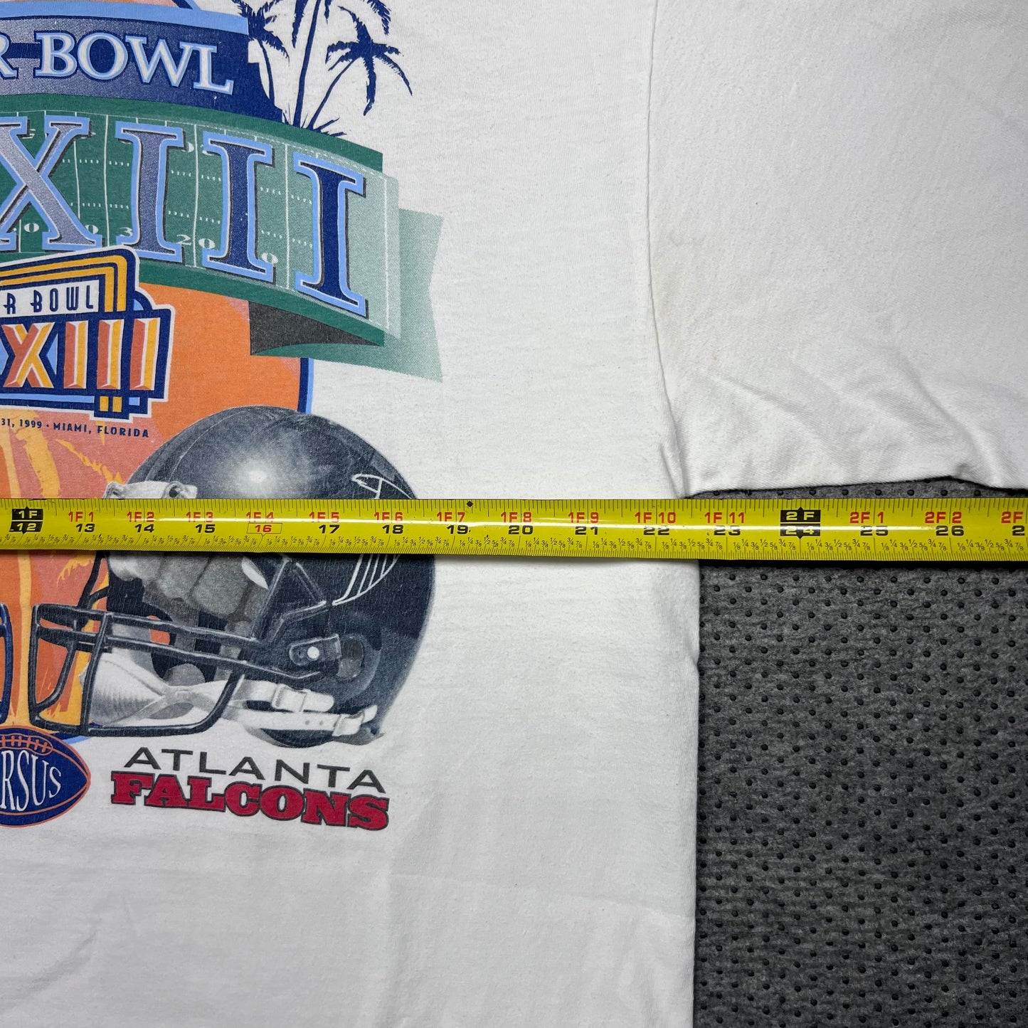 Vintage 1999 Starter Super Bowl Atlanta Falcons Vs Denver Broncos Helmet Tee XL