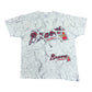 Vintage 90s Atlanta Braves Baseball Chop AOP Double Sided Tee L