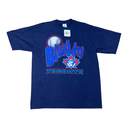 Vintage 90s NWT MLB Toronto Blue Jays Baseball Navy Blue Tee XL