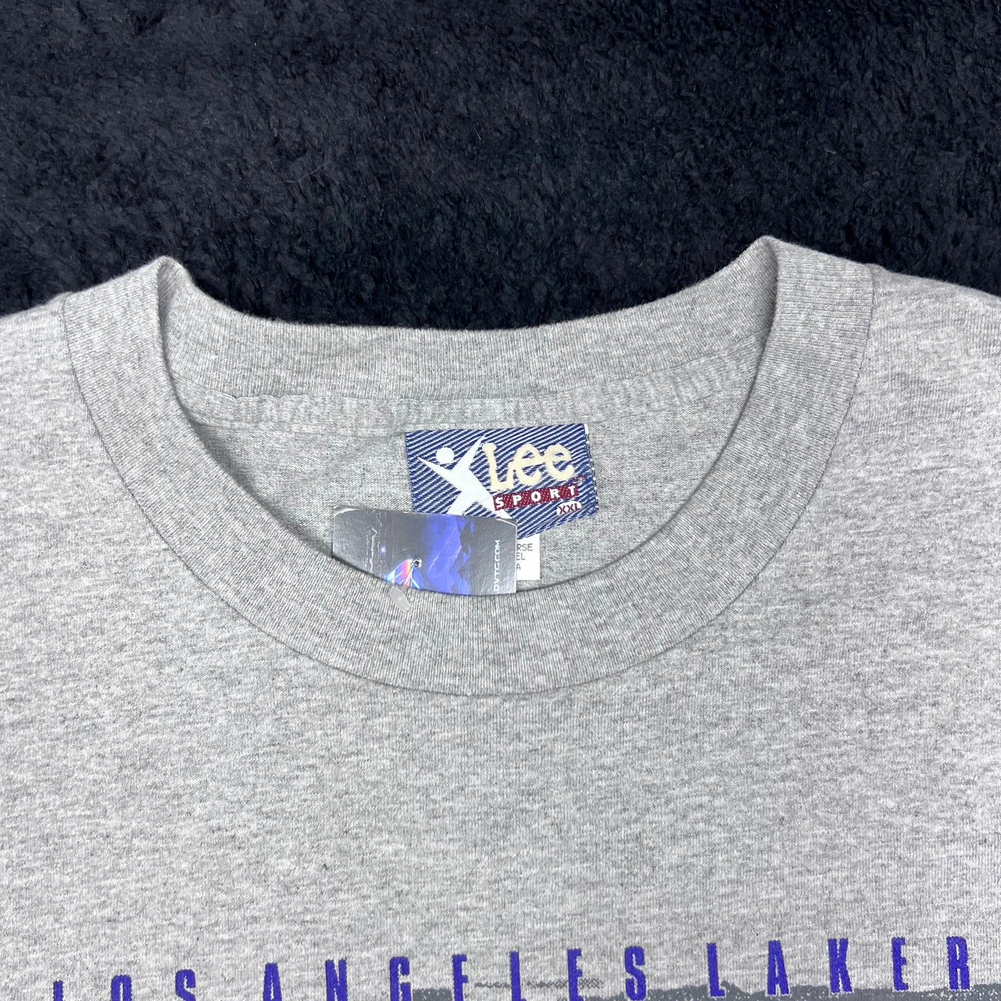 Vintage 90s Lee Sports Tag Los Angeles Lakers Shaquille O’Neal Player Tee XXL