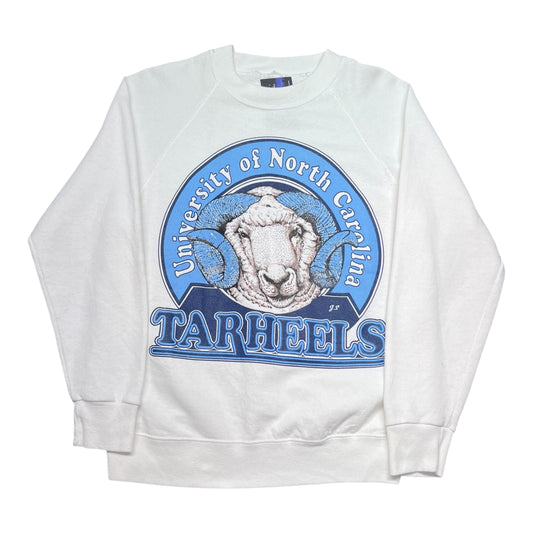 Vintage 90s University Of North Carolina Circular Realistic Tar Heels Sweatshirt M