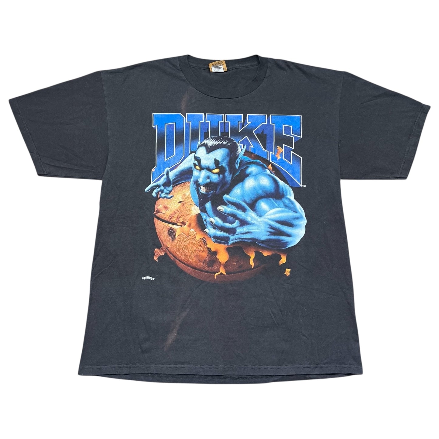 Vintage 90s Nutmeg University Of Duke Blue Devils Realistic Breakthrough Tee XL