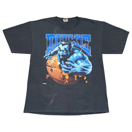 Vintage 90s Nutmeg University Of Duke Blue Devils Realistic Breakthrough Tee XL