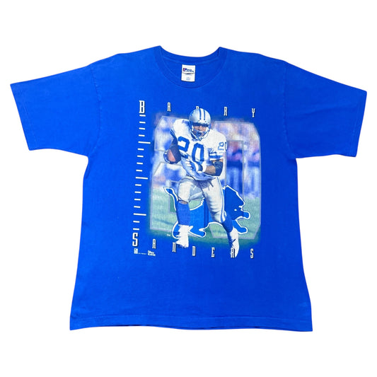 Vintage 1996 Pro Player Detroit Lions Barry Sanders Football Player Tee XL