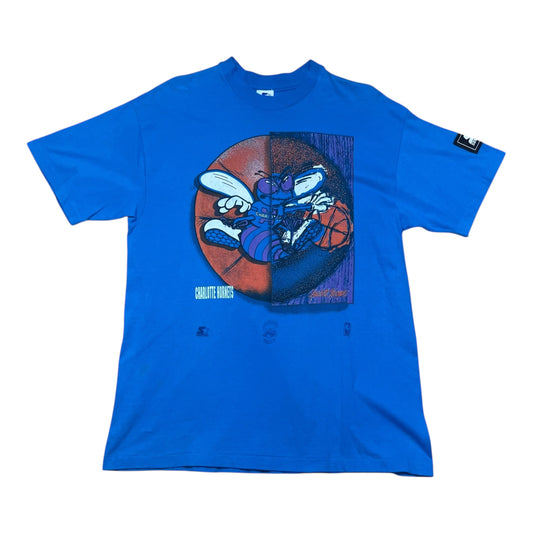 Vintage 90s Starter NBA Charlotte Hornets Basketball Tee M