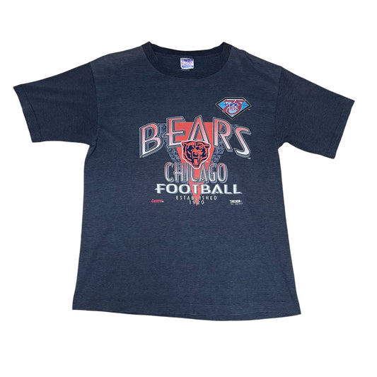 Vintage 1994 Trench Tag NFL Chicago Bears Football Striped Tee XL