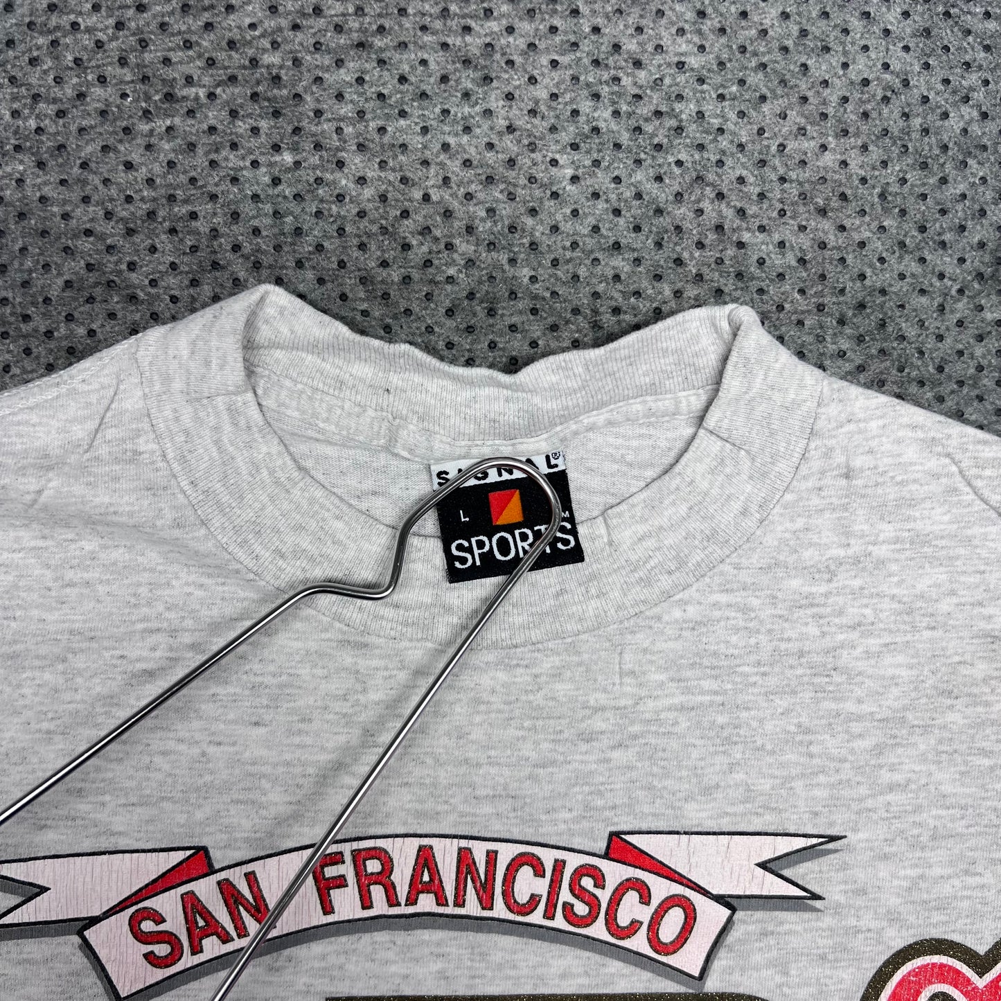 Vintage 1991 San Francisco 49ers Football Airplane Bomb Squad Tee L