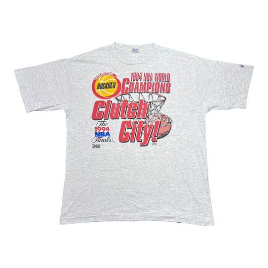 Vintage 1994 Logo 7 Houston Rockets NBA World Champions Clutch City Tee XL￼