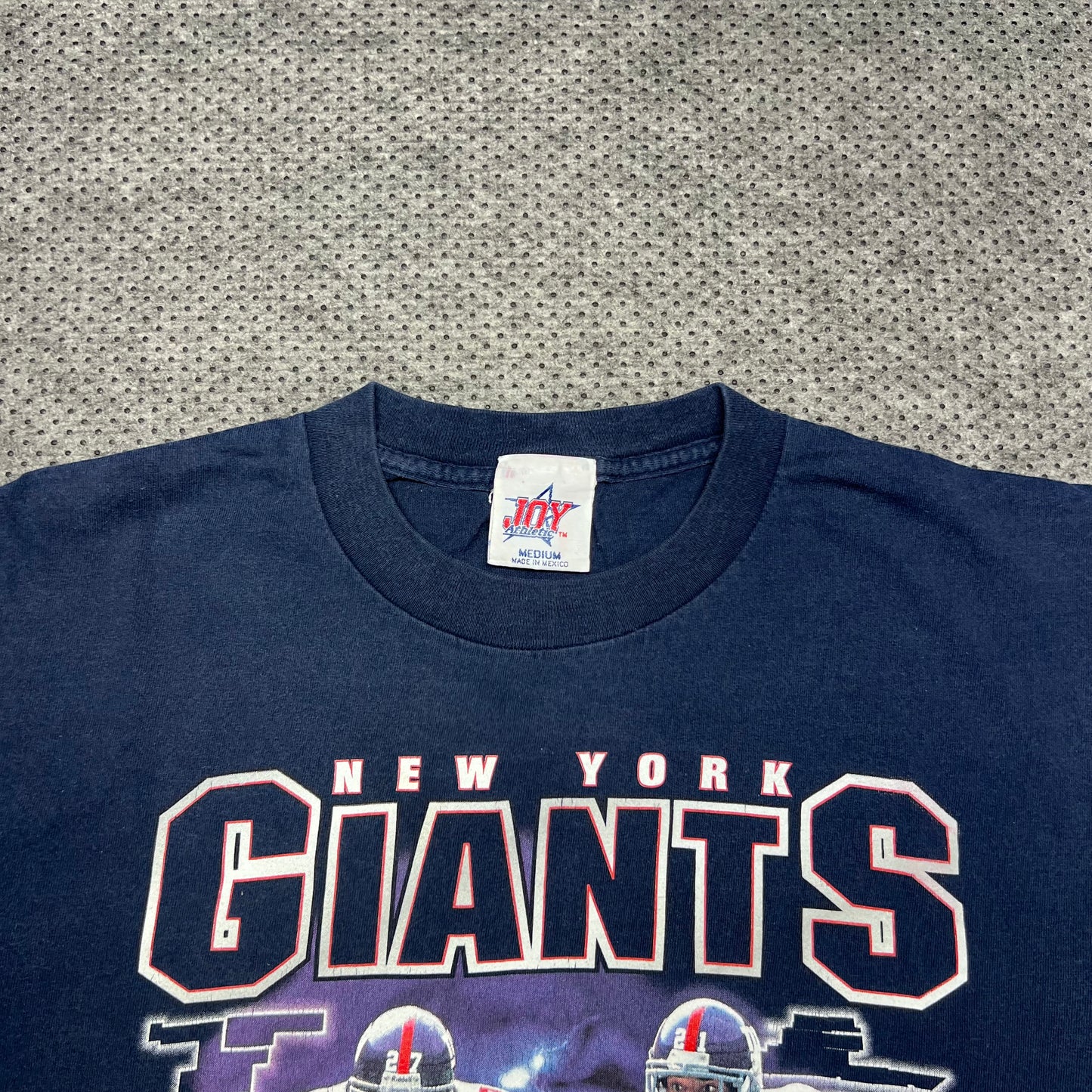 Vintage 2000 New York Giants Football Players Thunder & Lightning Tee M