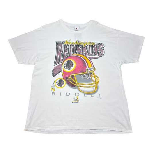 Vintage 1998 Riddell Washington Redskins Football Helmet Tee XL