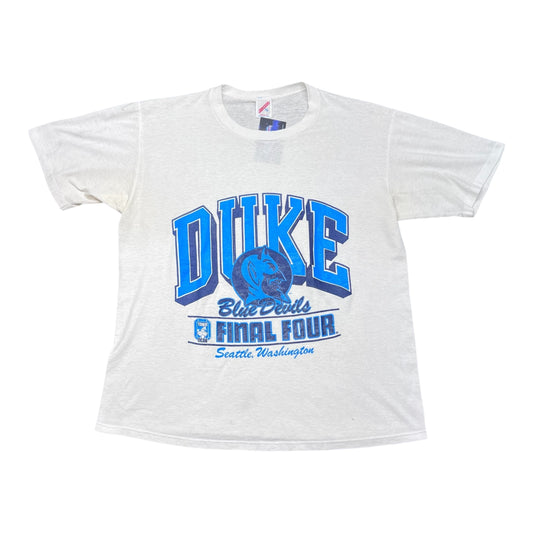 Vintage 1989 Duke University Blue Devils NCAA Final Four Seattle Washington Tee XL