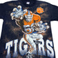 Vintage 90s AOP University Of Clemson Tigers Football Player Tee XL