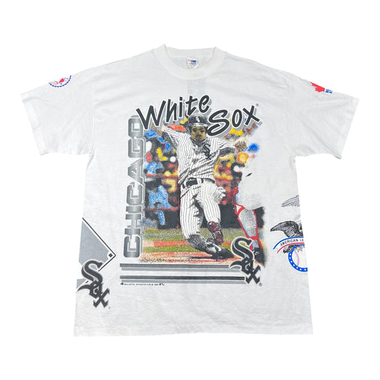 Vintage 1991 MLB AOP American League Chicago White Sox Player Tee XL