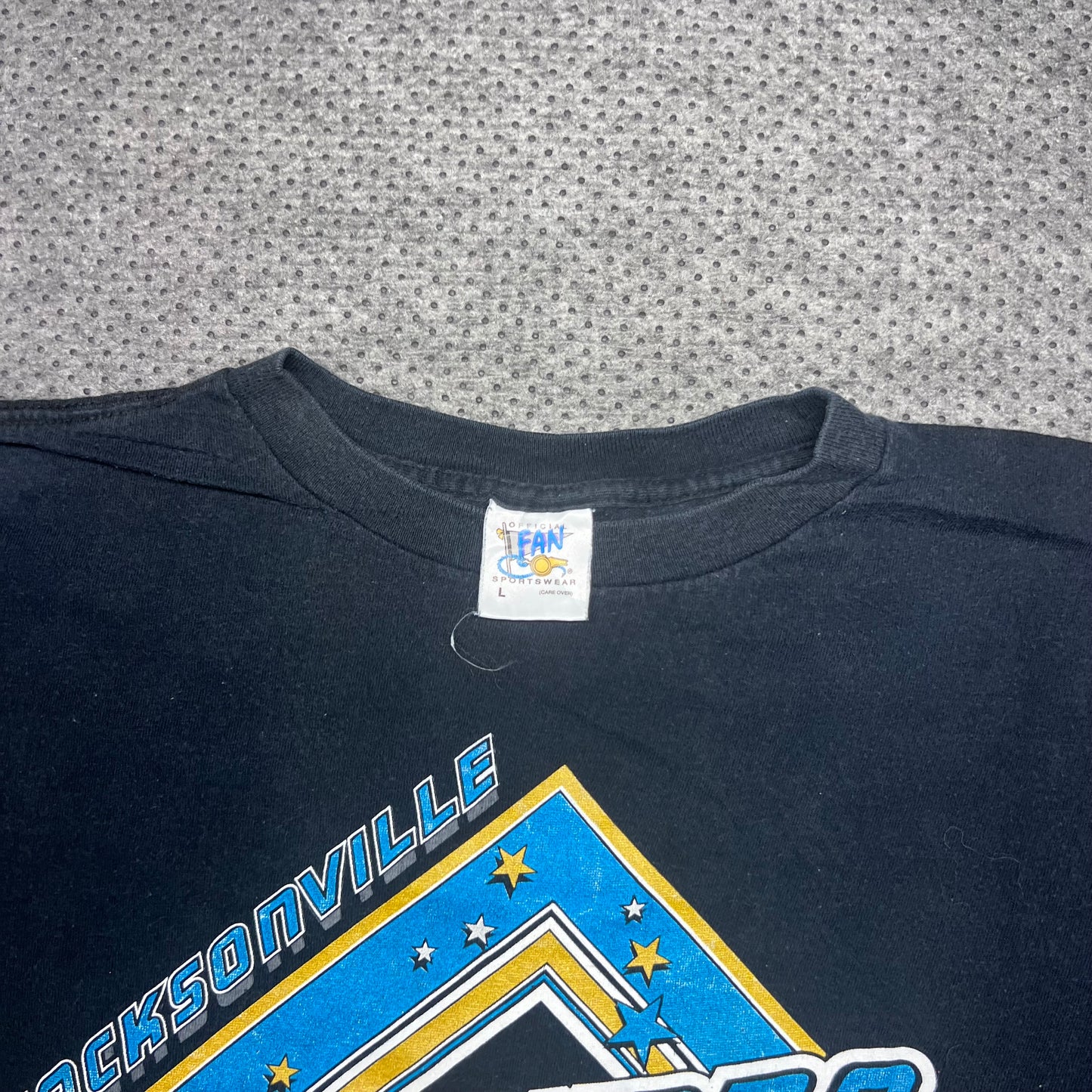 Vintage 1993 True Fan Jacksonville Jaguars Banned Logo Tee L