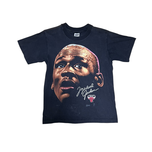 Vintage 1991 Anvil NBA Chicago Bulls Michael Jordan Big Face Tee M