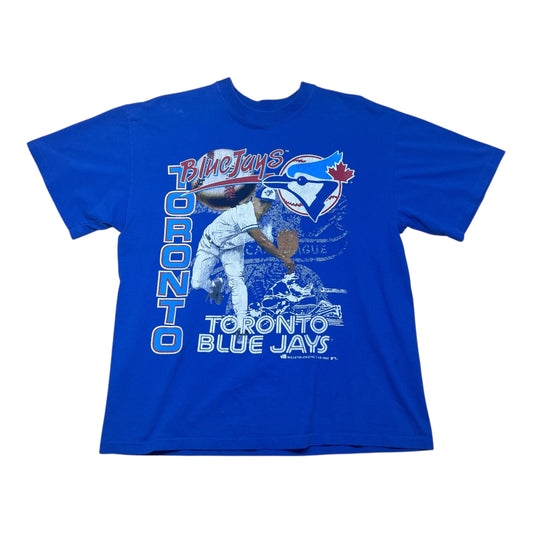 Vintage 1992 MLB Toronto Blue Jays Baseball Player Tee L