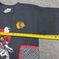 Vintage 90s CCM Chicago Blackhawks Hockey Goalie Wraparound Tee L