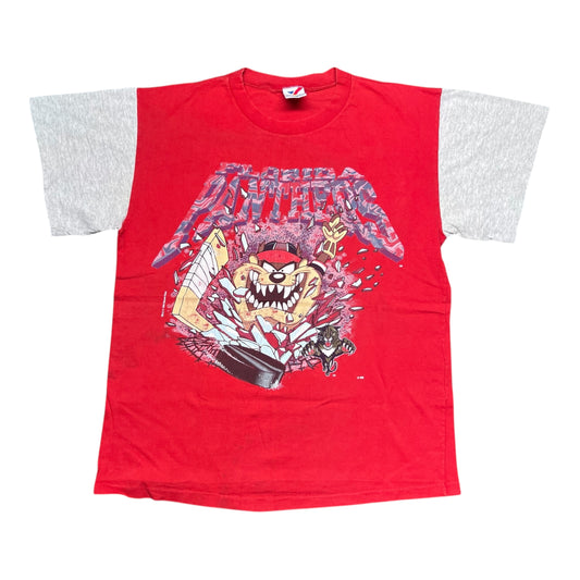 Vintage 90s Florida Panthers Hockey Tasmanian Devil Tee L