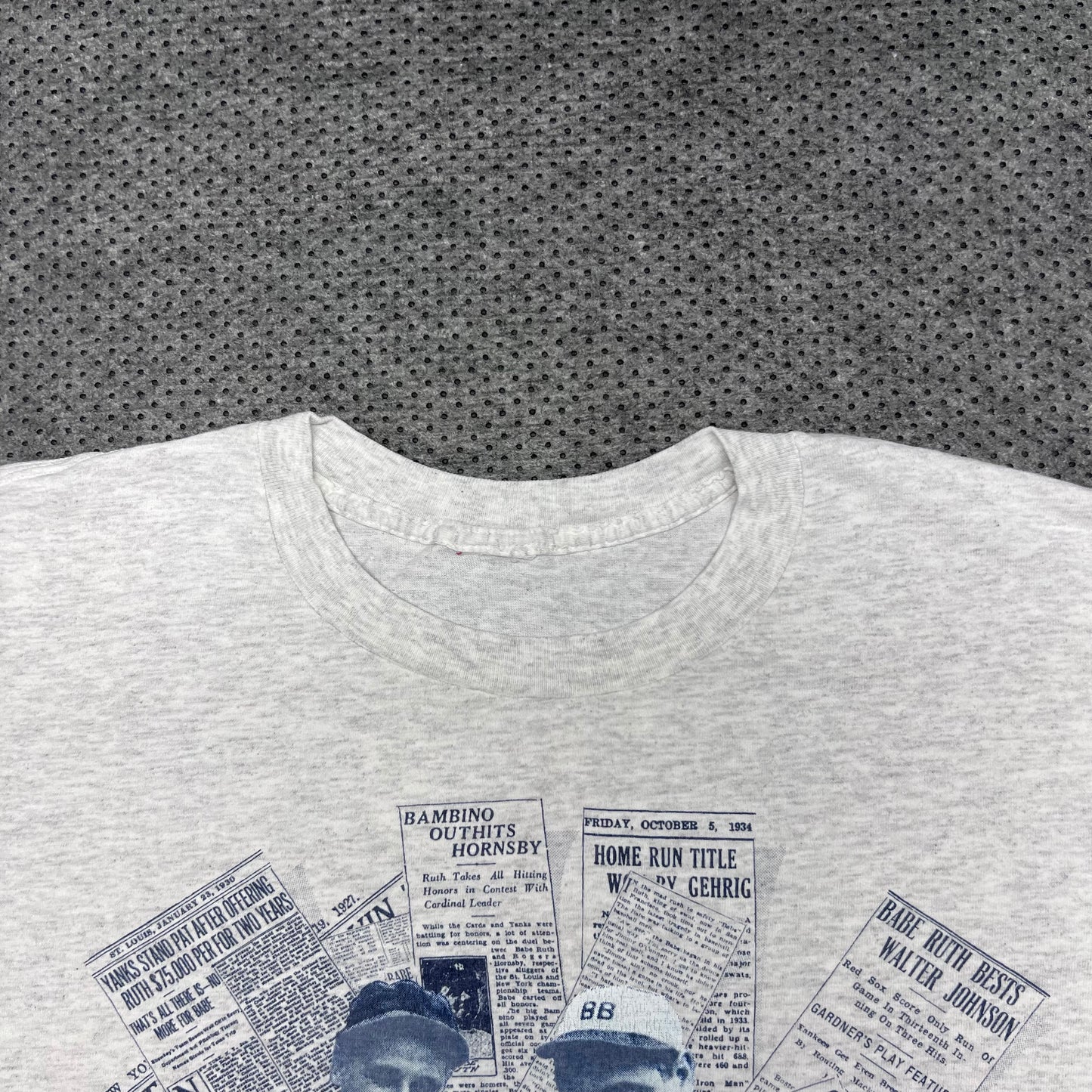 Vintage 90s Babe Ruth Baseball Player Signature Series Tee L