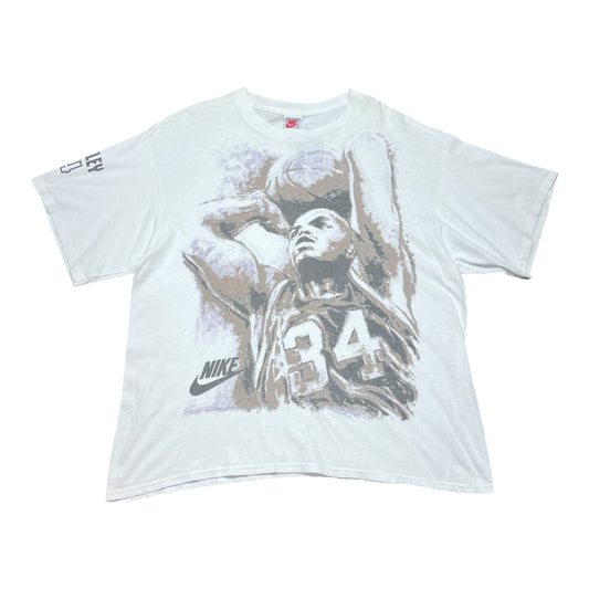 Vintage 90s Nike NBA Phoenix Suns Charles Barkley Basketball Art Tee XL