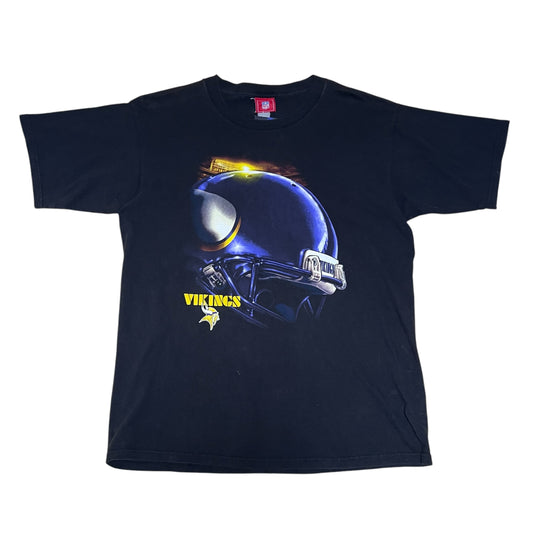 Vintage 00s National Football League Minnesota Vikings Helmet Tee L