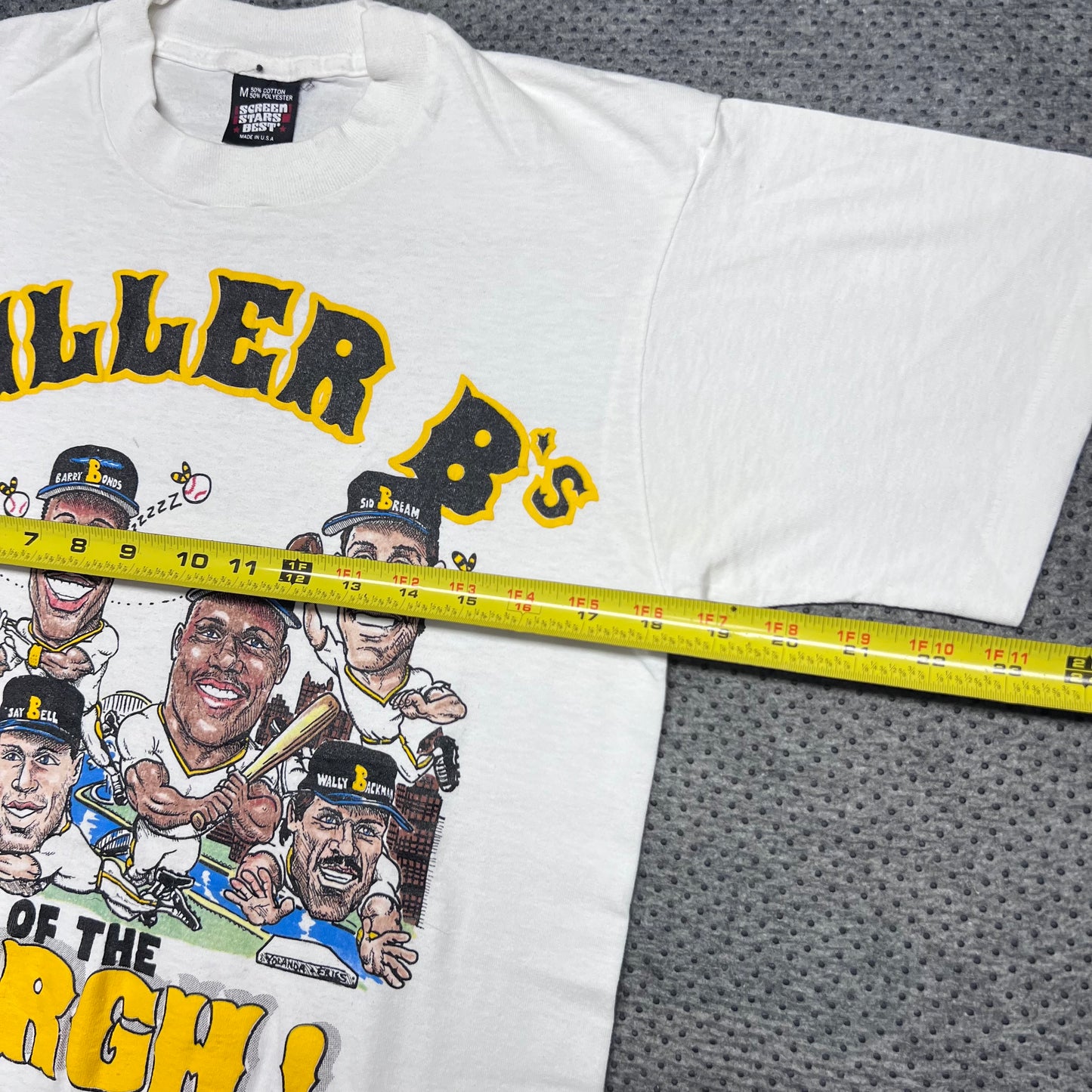 Vintage 1988 Pittsburgh Pirates “Killer B’s” Baseball Caricature Tee M