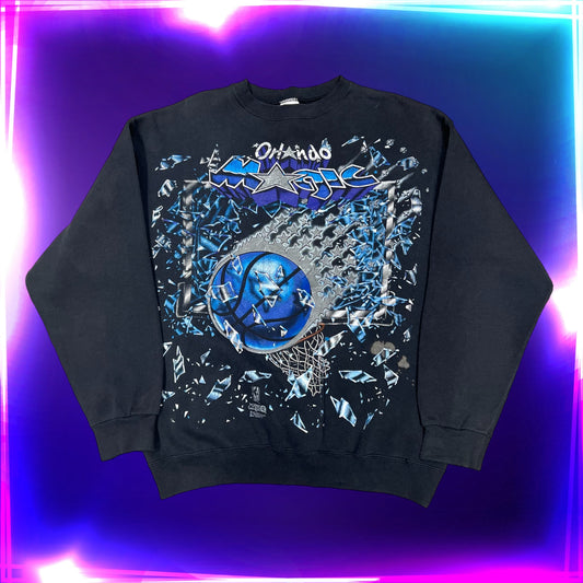 Vintage 1992 Shattered Backboard Orlando Magic Sweatshirt
