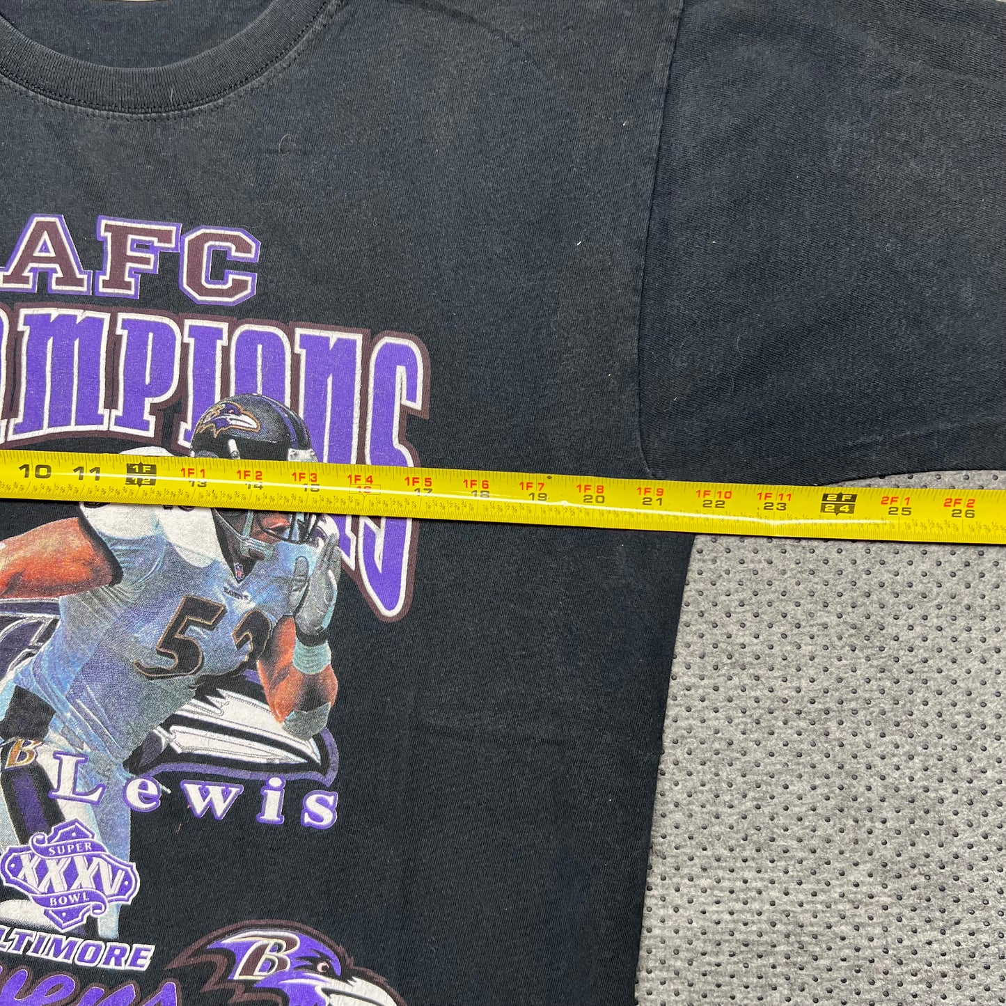 Vintage 2001 Baltimore Ravens Ray Lewis Football Player Tee L￼