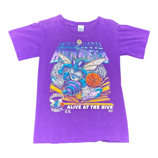 Vintage 90s Salem Charlotte Hornets “Alive At The Hive” Mascot Tee S