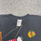 Vintage 90s CCM Chicago Blackhawks Hockey Goalie Wraparound Tee L