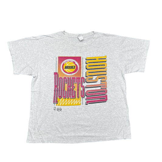 Vintage 90s Houston Rockets Basketball Logo Tee XL